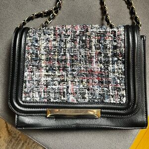 Sole Society navy and pink Shoulder Bag with Chain Strap